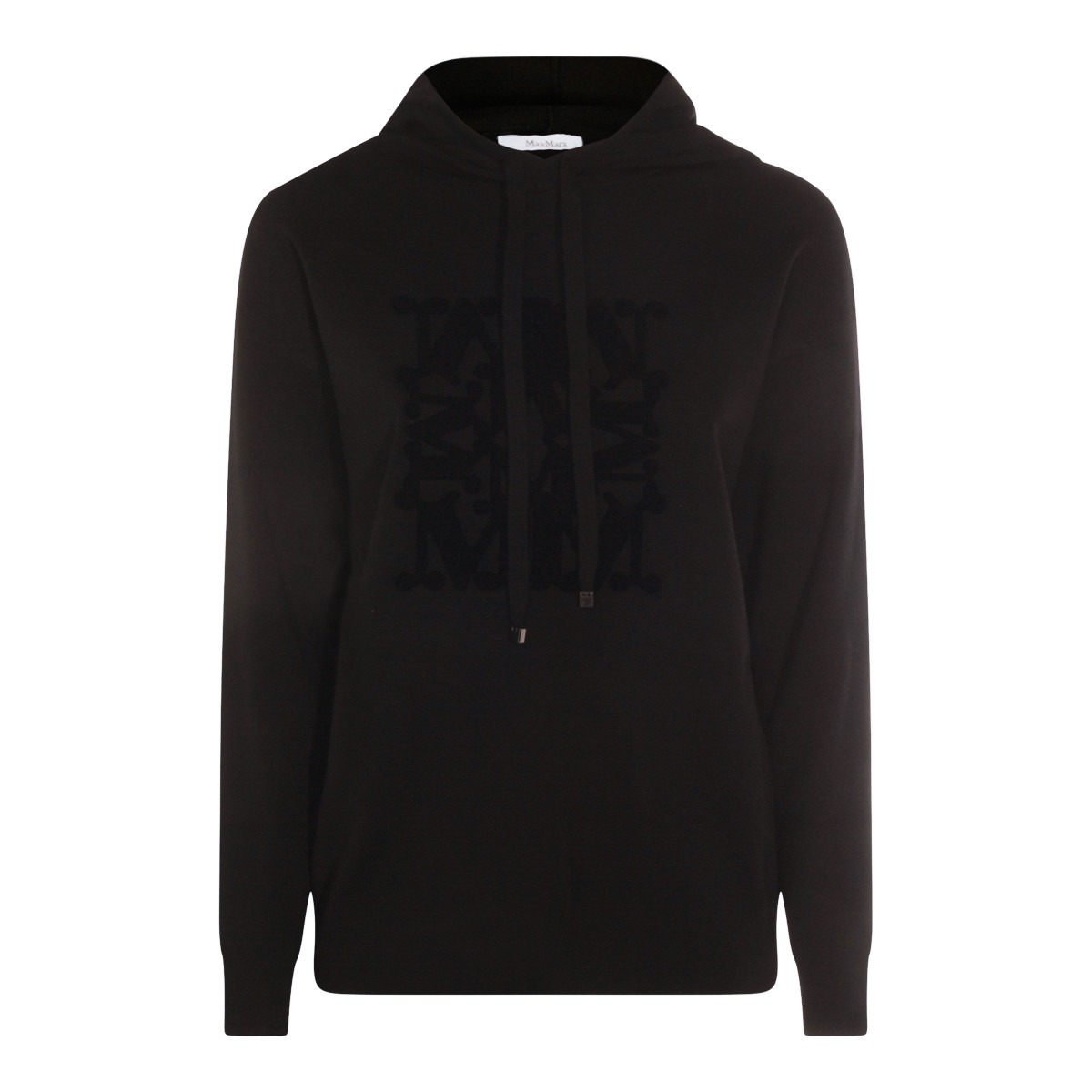 BLACK WOOL TADDEO SWEATSHIRT