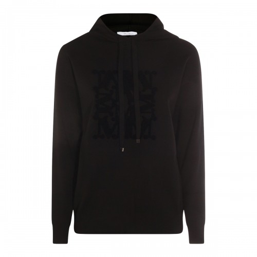 BLACK WOOL TADDEO SWEATSHIRT
