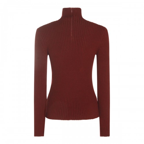 DARK RED WOOL ARAL1234 KNITWEAR