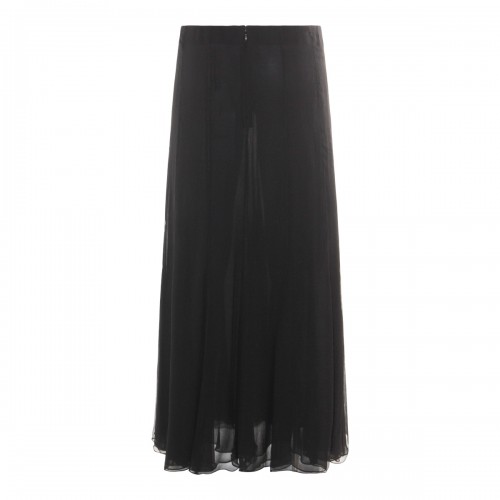 BLACK SILK SKIRT