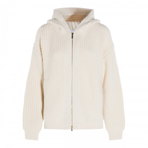 WHITE CASHMERE KNITWEAR