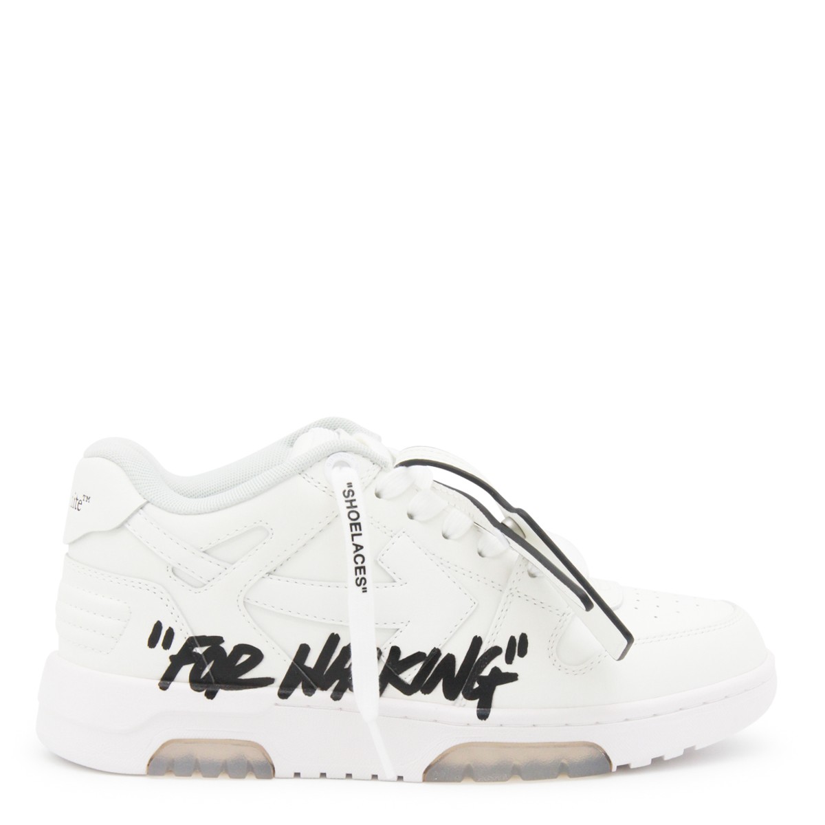 WHITE OUT OF OFFICE SNEAKERS