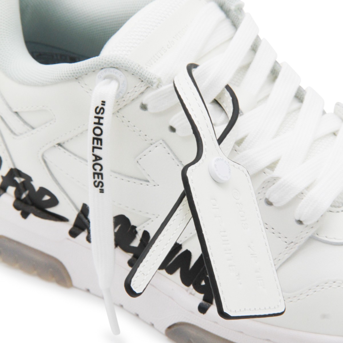 WHITE OUT OF OFFICE SNEAKERS