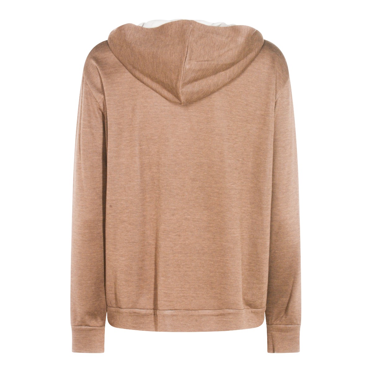 BROWN COTTON SWEATSHIRT