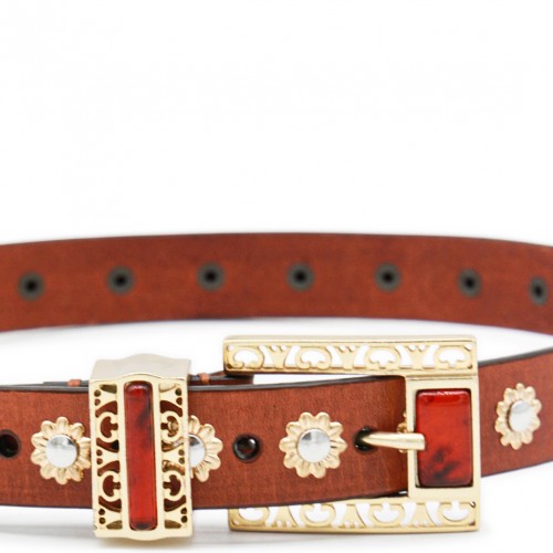 BROWN LEATHER BELT 2