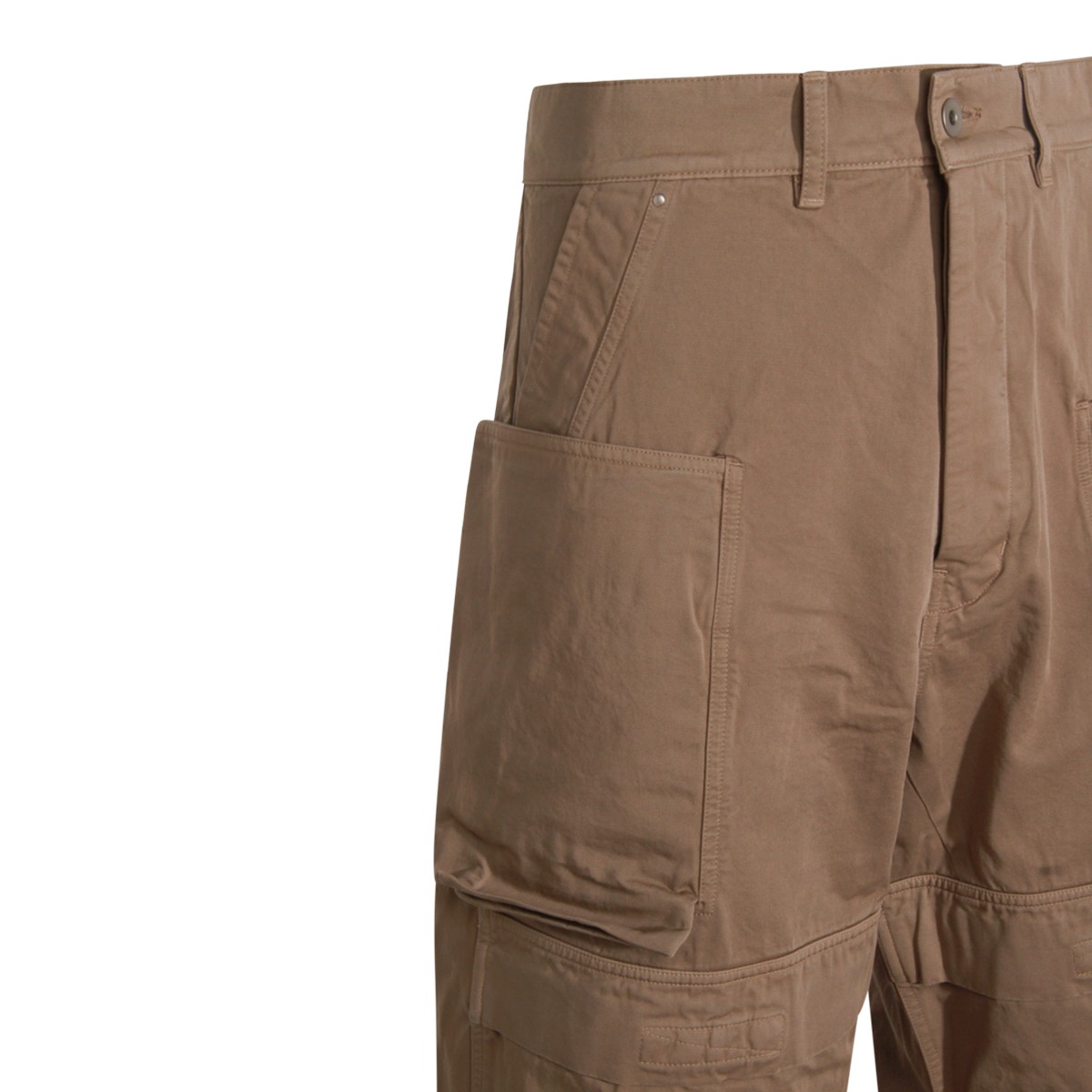 BROWN COTTON STEFAN CARGO PANTS