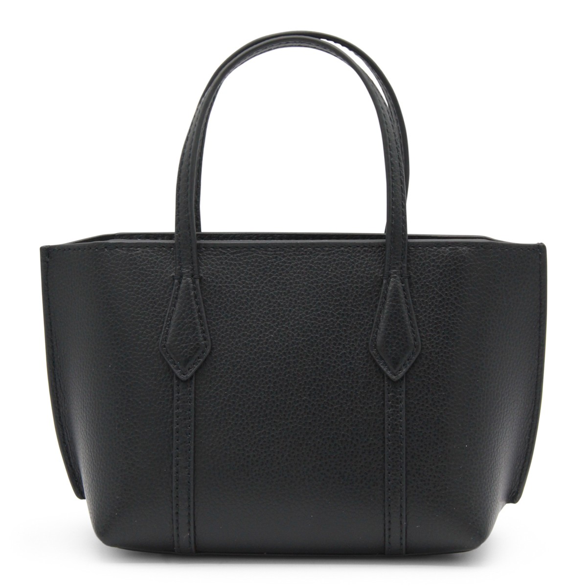 BLACK LEATHER PERRY MINI TOTE
