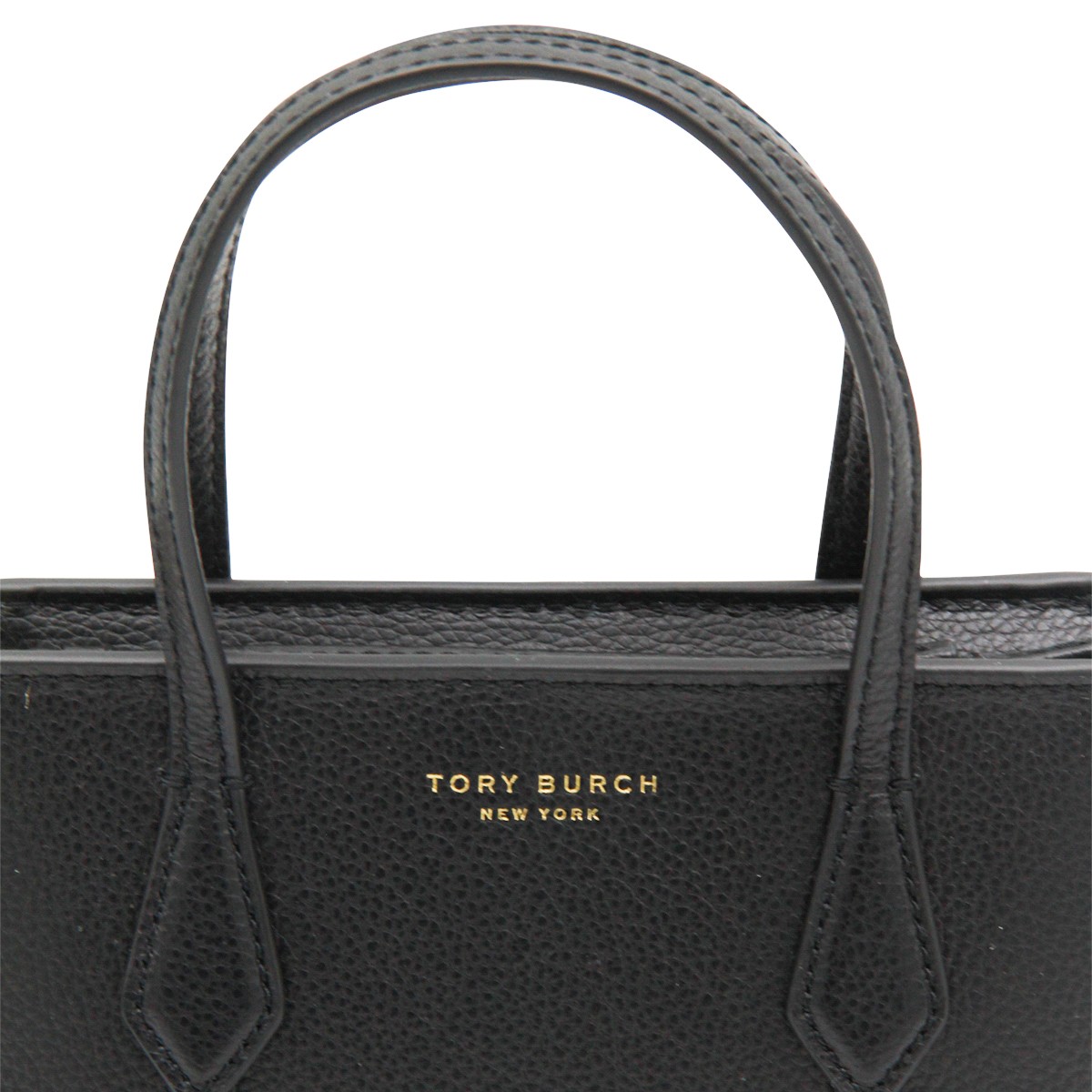 BLACK LEATHER PERRY MINI TOTE