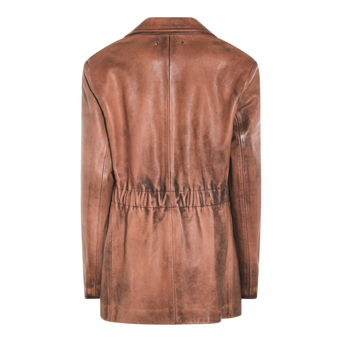 BROWN VISCOSE BLAZER