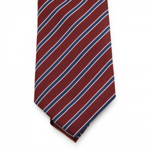 BURGUNDY SILK TIE 2