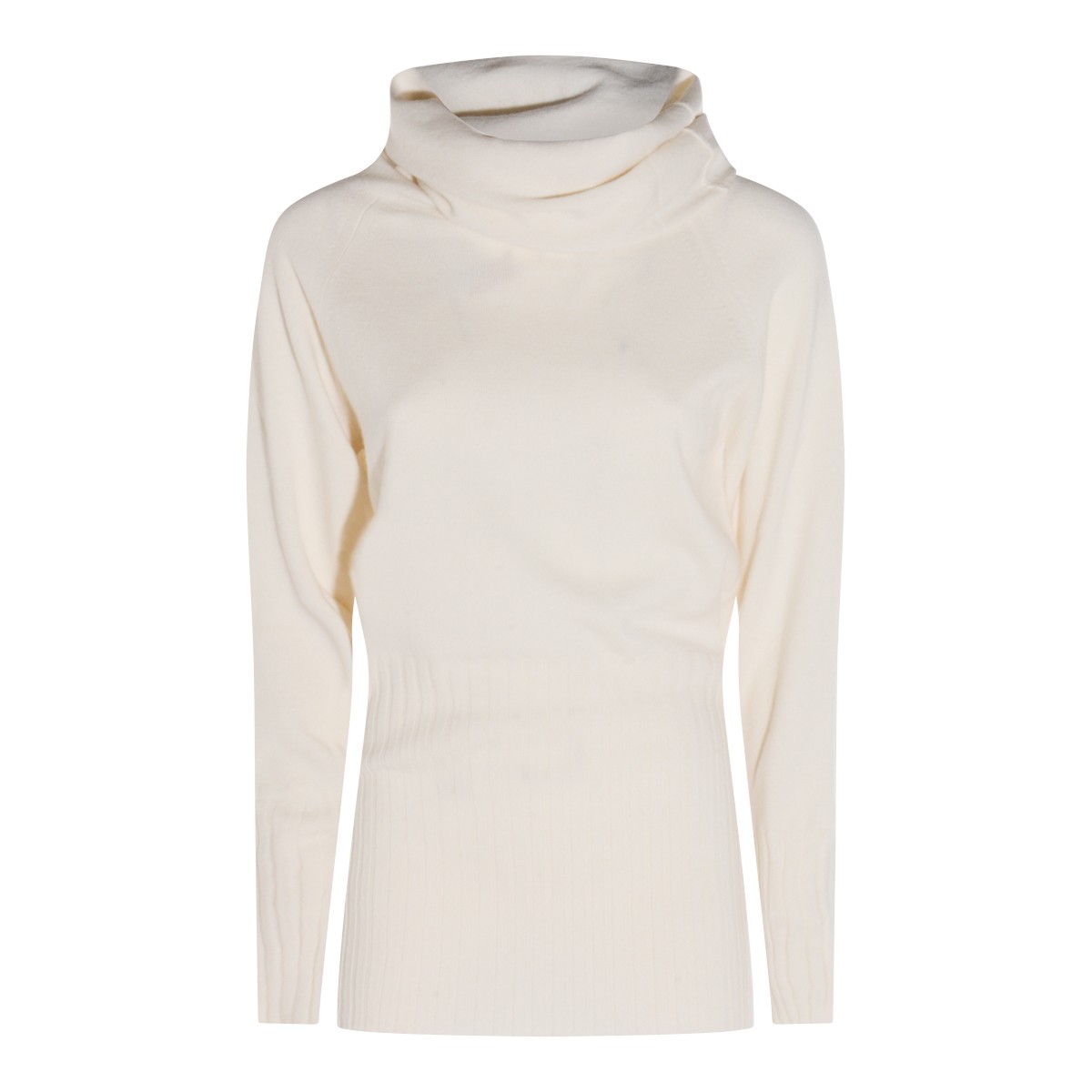 WHITE CASHMERE KNITWEAR