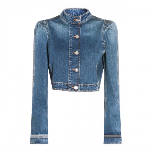 BLUE COTTON DENIM JACKET