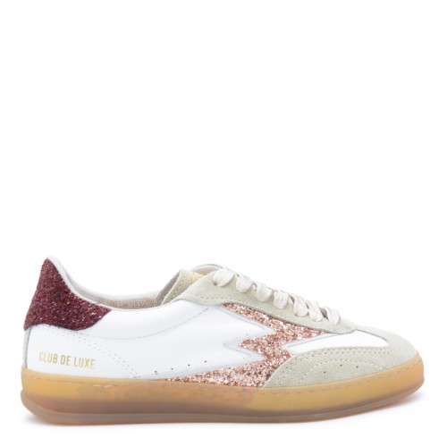 WHITE AND RED SNEAKERS
