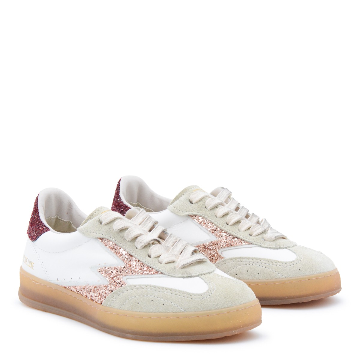 WHITE AND RED SNEAKERS