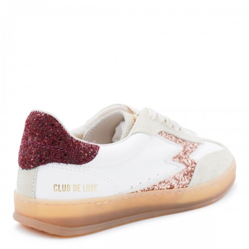 WHITE AND RED SNEAKERS