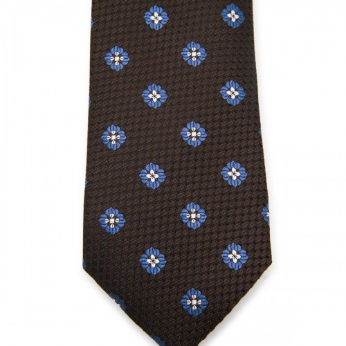 BROWN SILK TIE 2