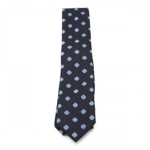 NAVY SILK TIE