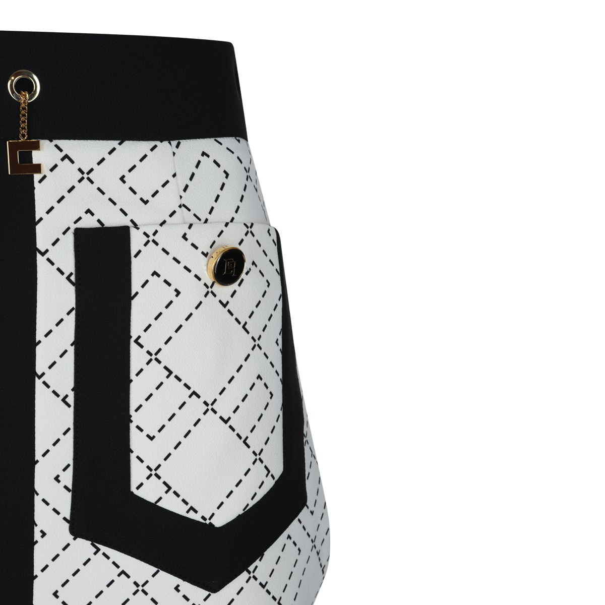 BLACK AND WHITE SKIRT