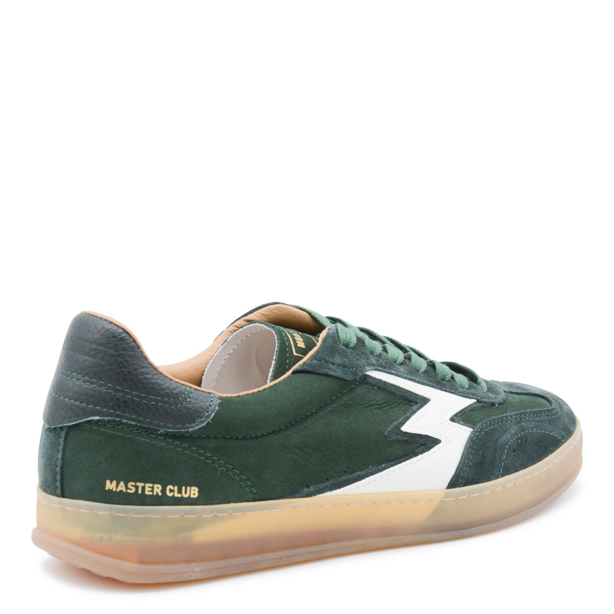 DARK GREEN LEATHER SNEAKERS