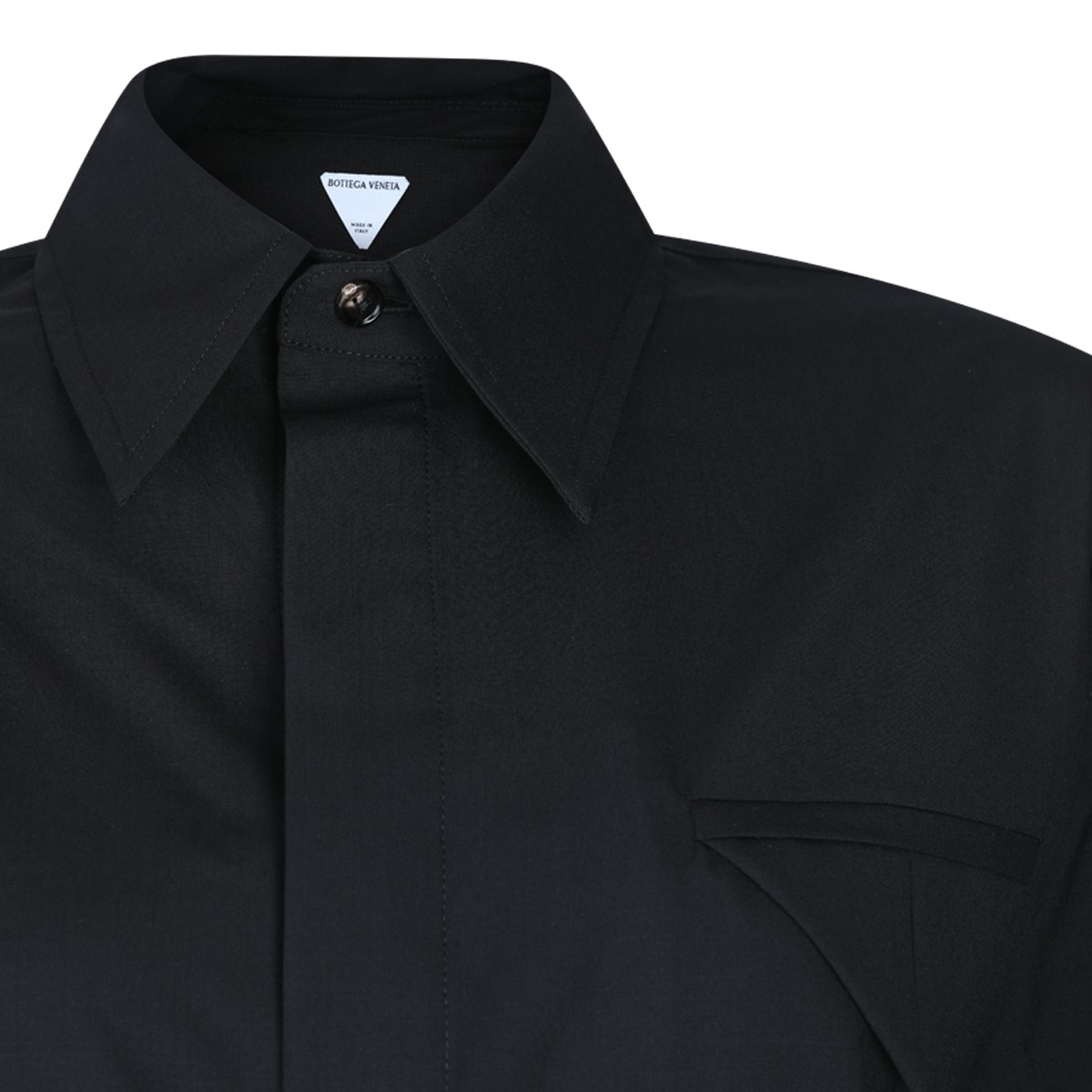 BLACK WOOL SHIRT