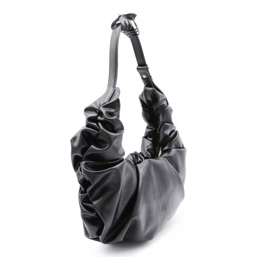 BLACK GRAB-D HOBO L SHOULDER BAG