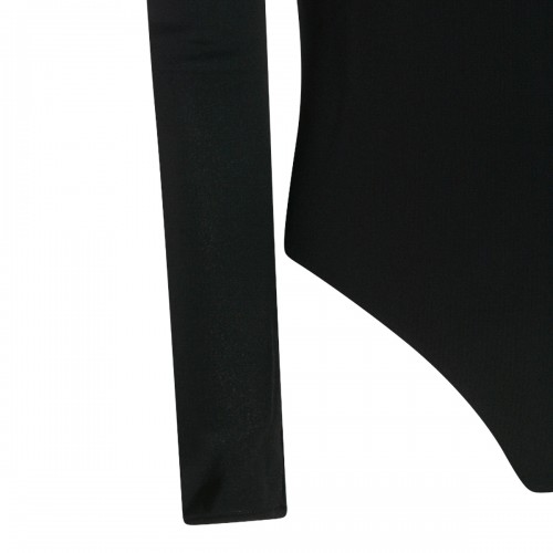 BLACK VISCOSE BODYSUIT