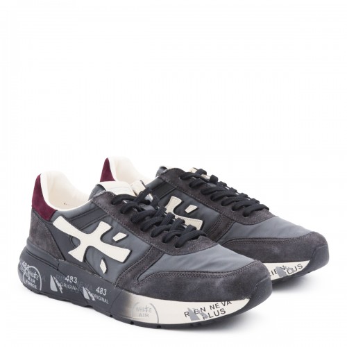 BLUE LEATHER MICK SNEAKERS