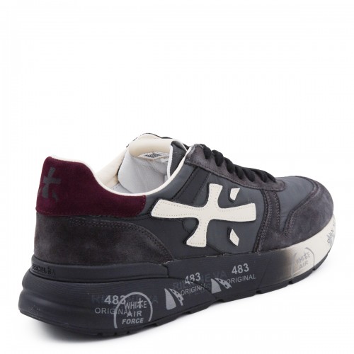 BLUE LEATHER MICK SNEAKERS