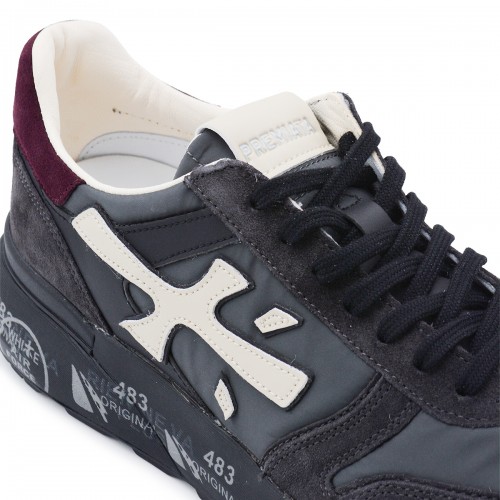 BLUE LEATHER MICK SNEAKERS