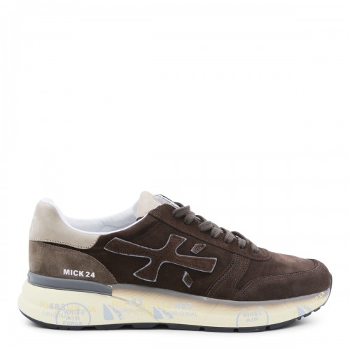 BROWN LEATHER MICK SNEAKERS