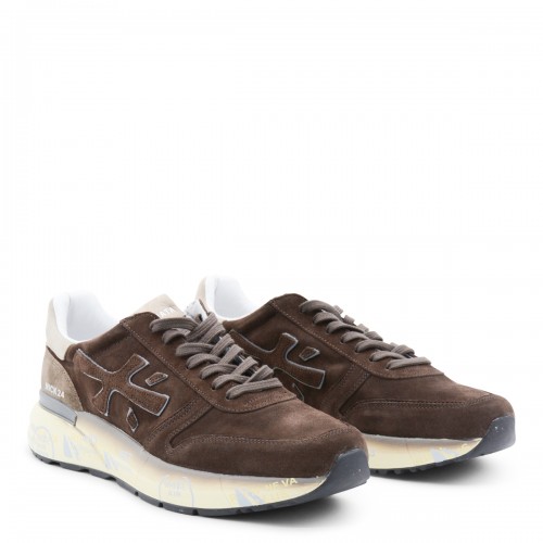 BROWN LEATHER MICK SNEAKERS
