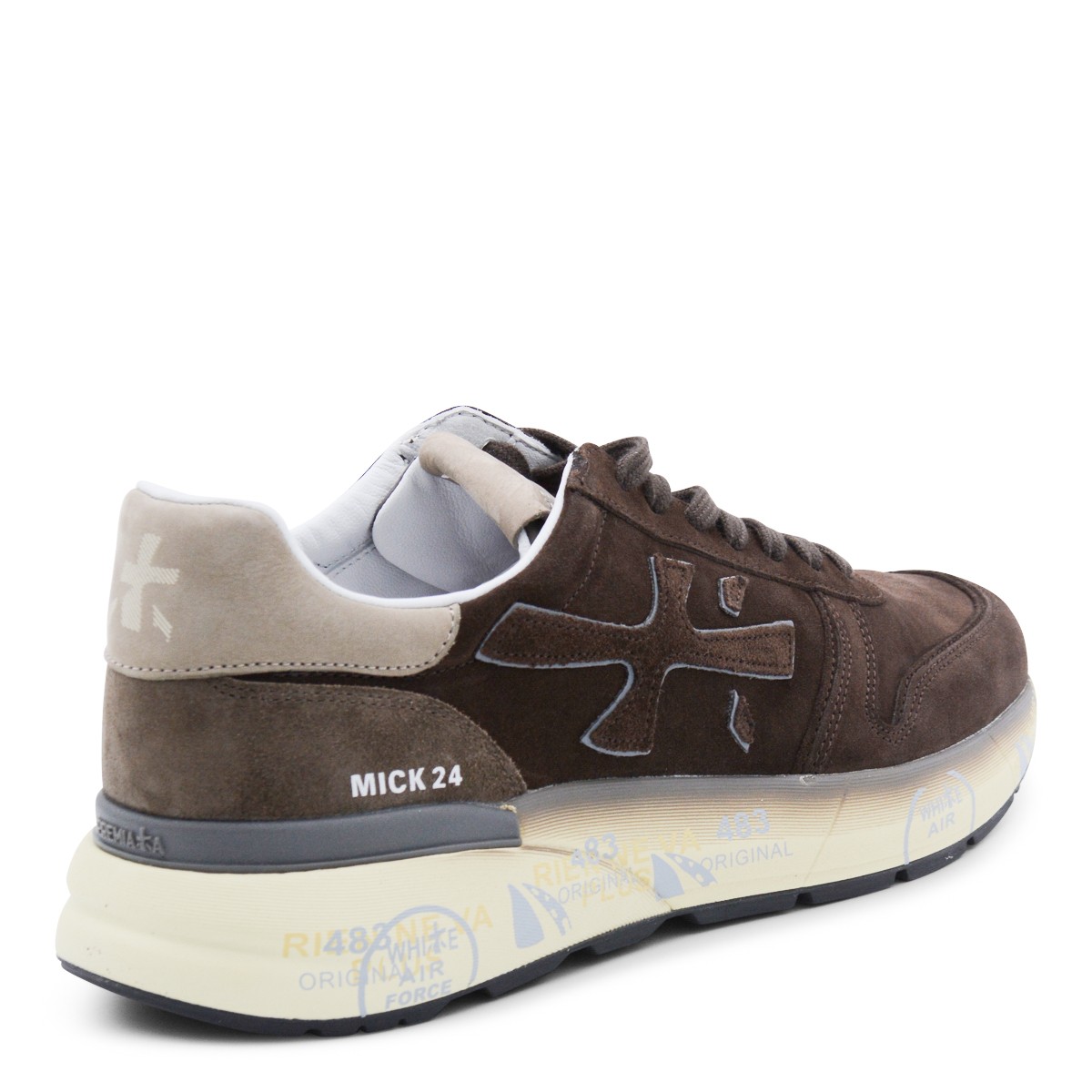 BROWN LEATHER MICK SNEAKERS