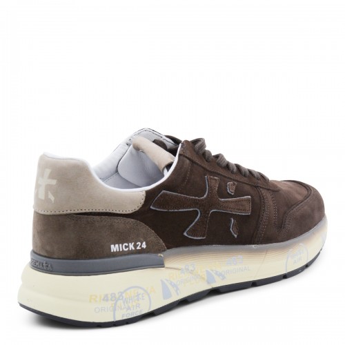 BROWN LEATHER MICK SNEAKERS
