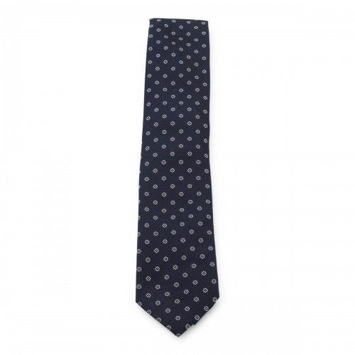 NAVY SILK TIE