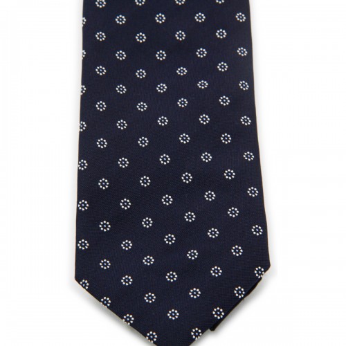 NAVY SILK TIE 2