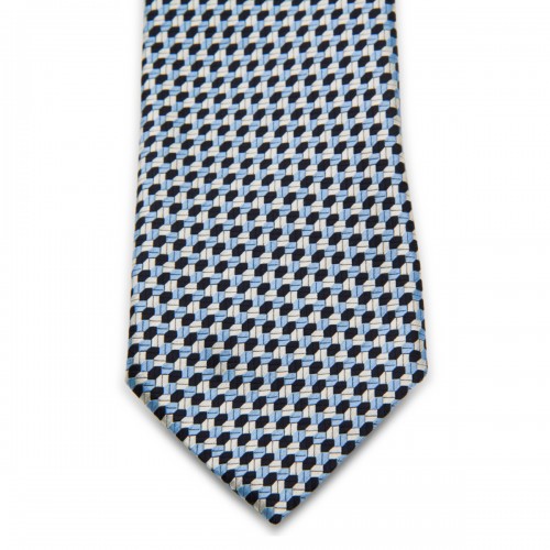 LIGHT BLUE SILK TIE 2