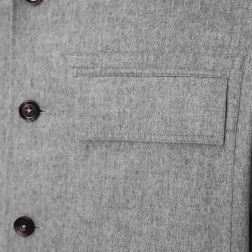 LIGHT GREY CASHMERE CASUAL JACKET