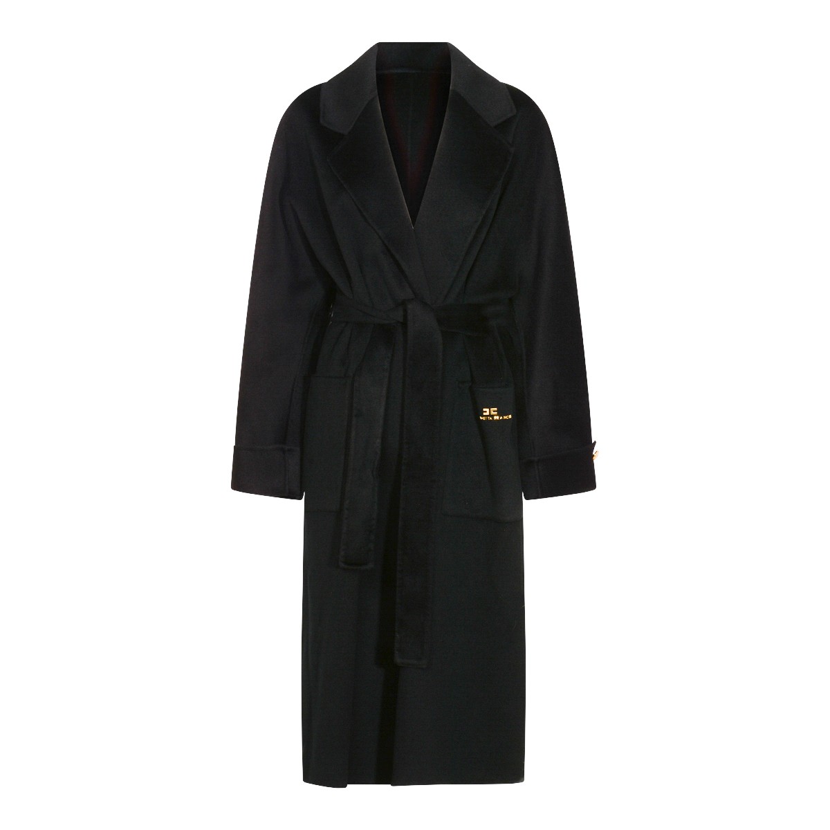 BLACK WOOL COAT