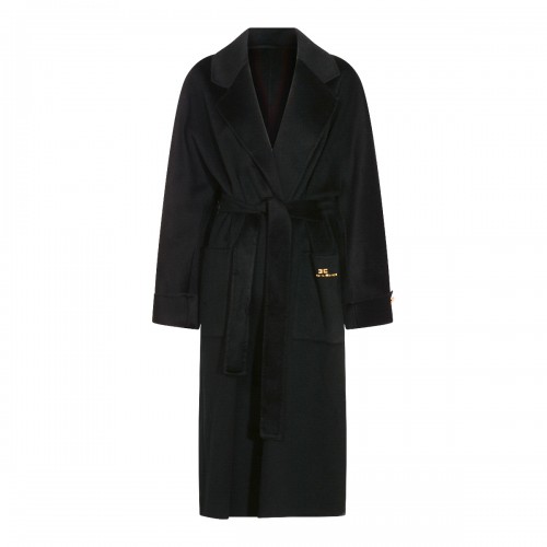 BLACK WOOL COAT