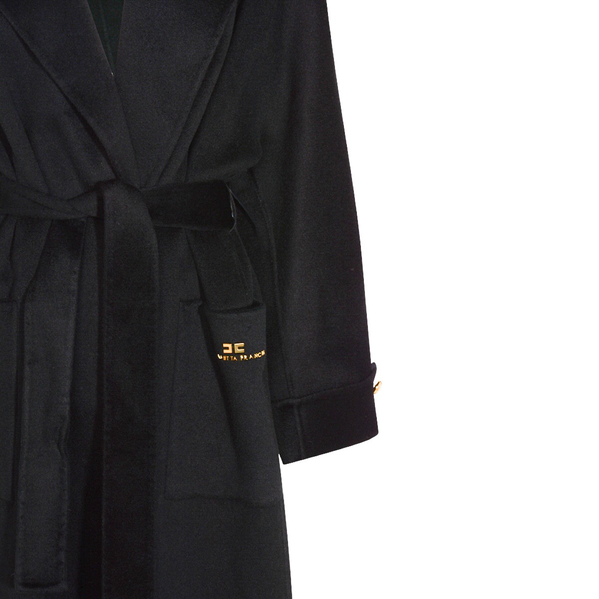 BLACK WOOL COAT