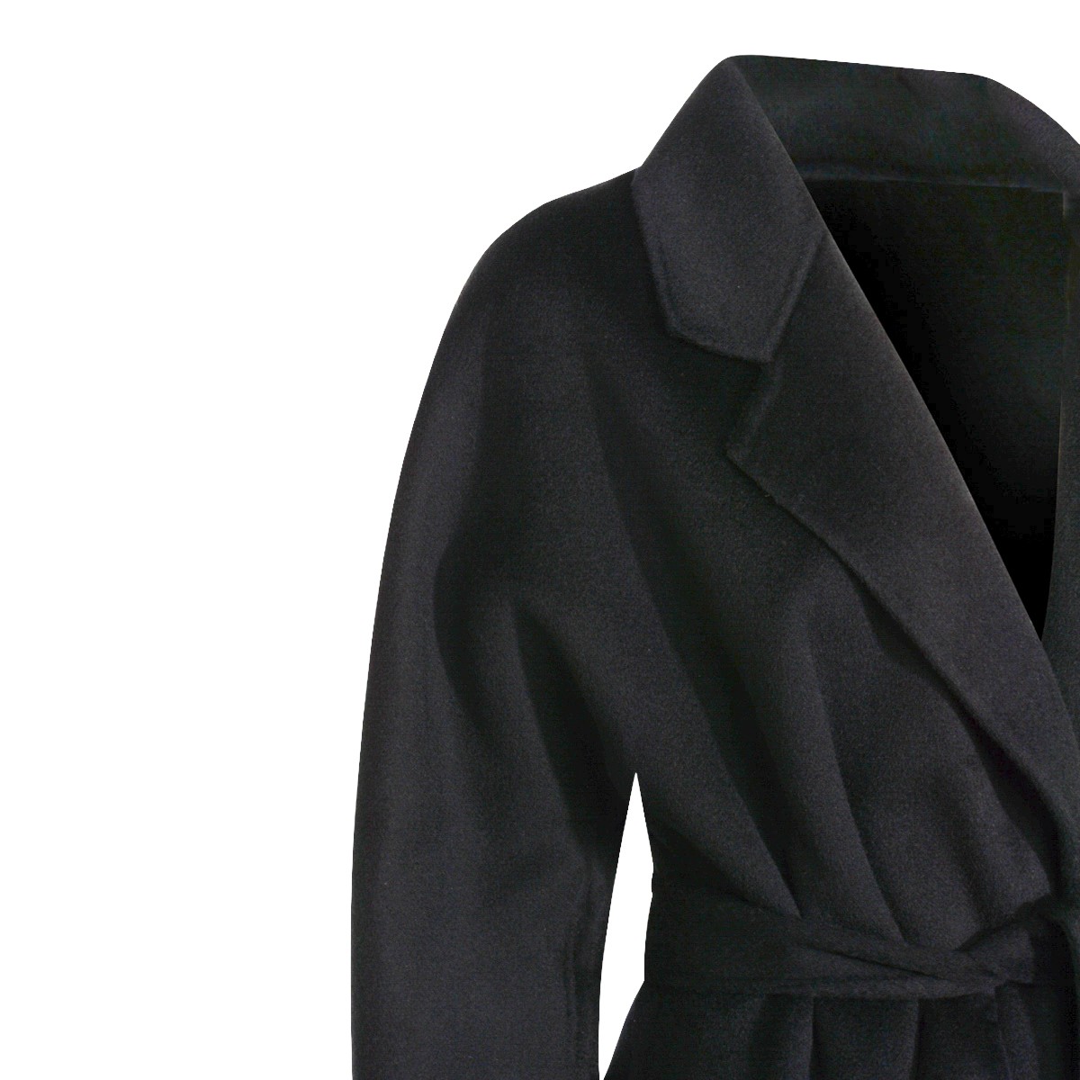 BLACK WOOL COAT