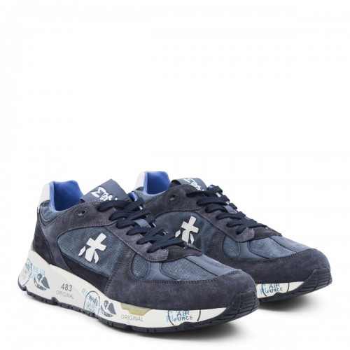BLUE LEATHER MASE SNEAKERS