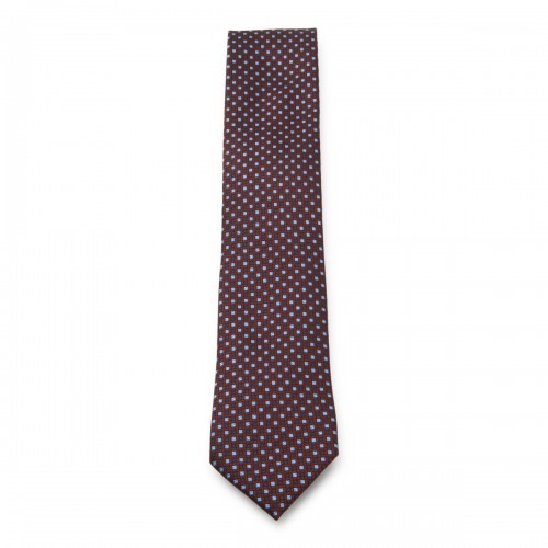 BURGUNDY SILK TIE