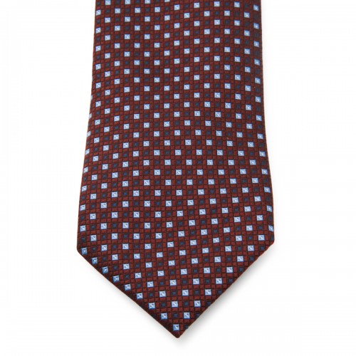 BURGUNDY SILK TIE 2