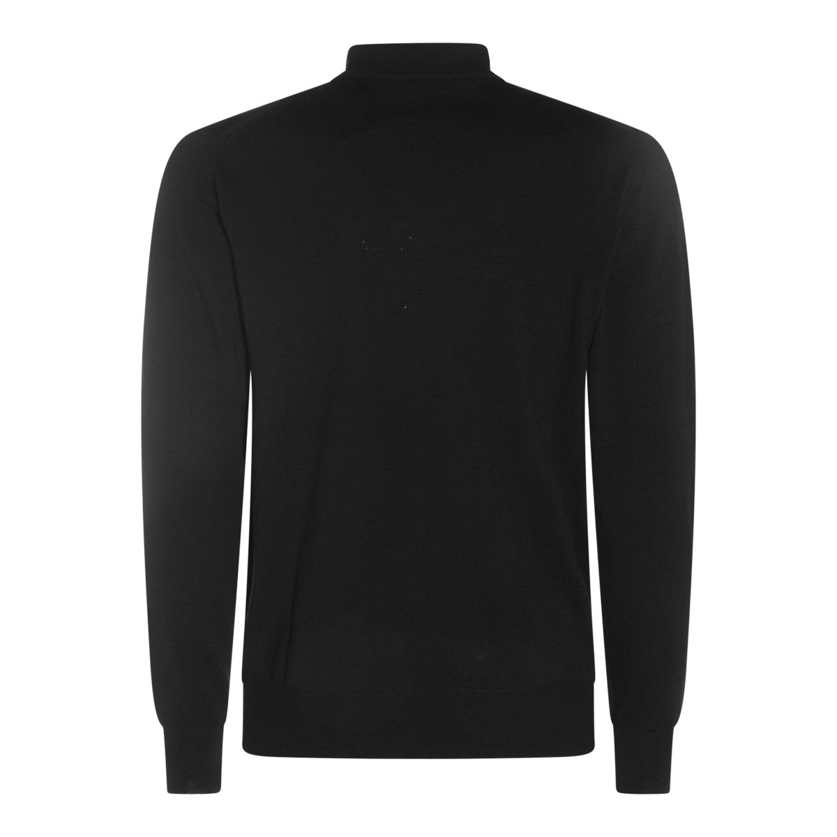 BLACK WOOL KNITWEAR