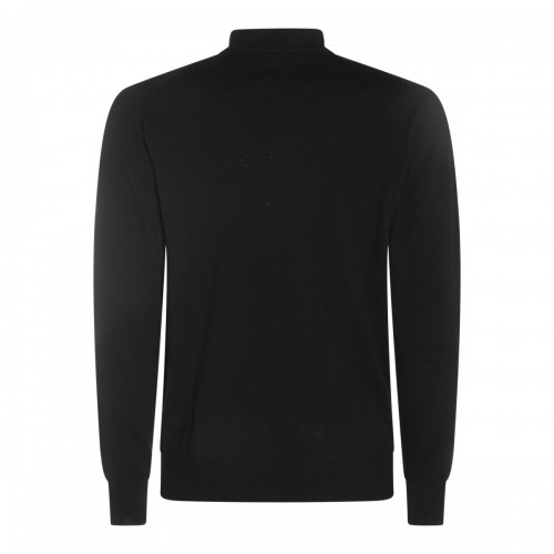 BLACK WOOL KNITWEAR