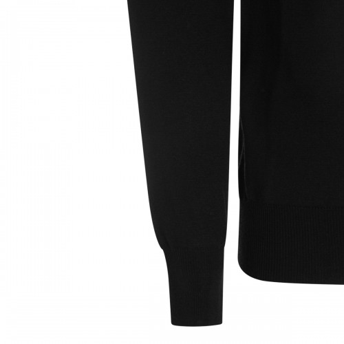 BLACK WOOL KNITWEAR