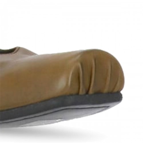 DARK GREEN AND BLACK LEATHER BALLET FLATS