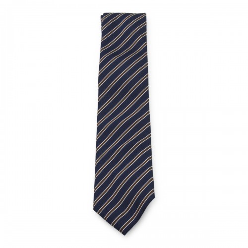 NAVY SILK TIE
