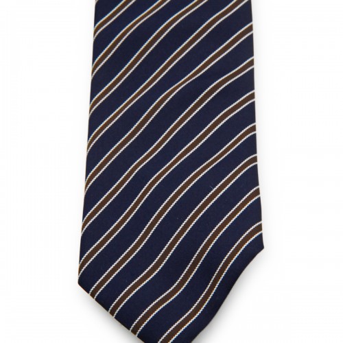 NAVY SILK TIE 2